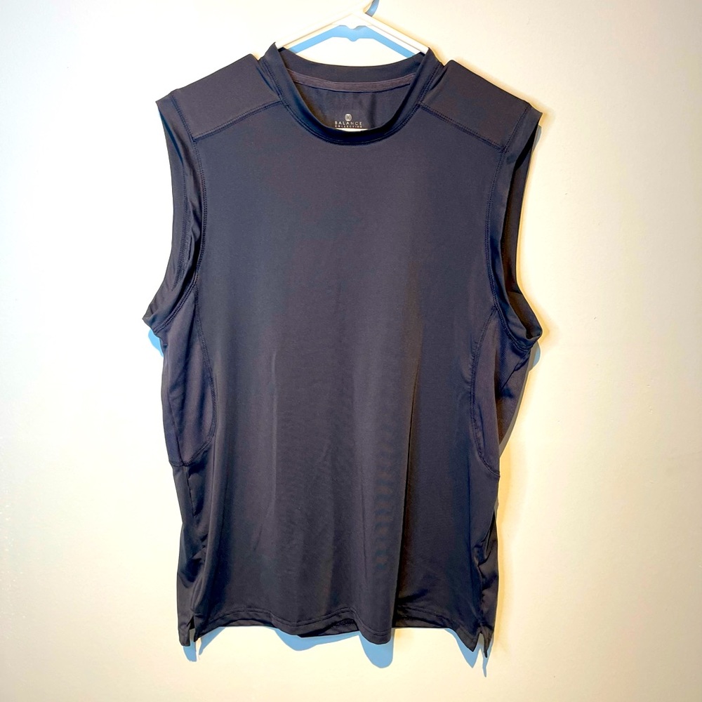 Balance Collection Mens Dry-Wik Performance Wear Shirt  Grey Size Med…